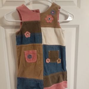 Little girls corduroy jumper.
